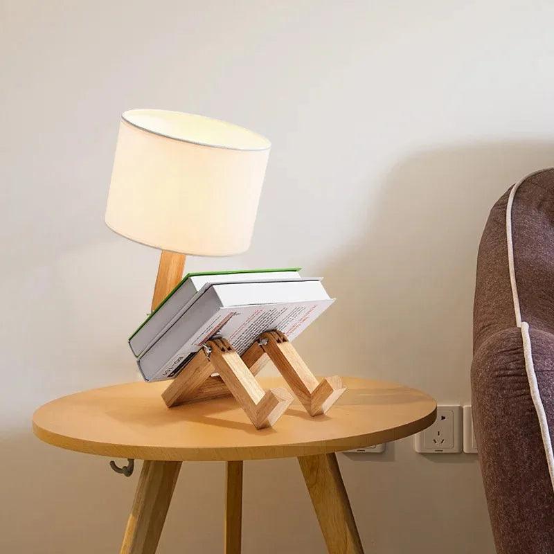 Abajur Com Suporte de Livros